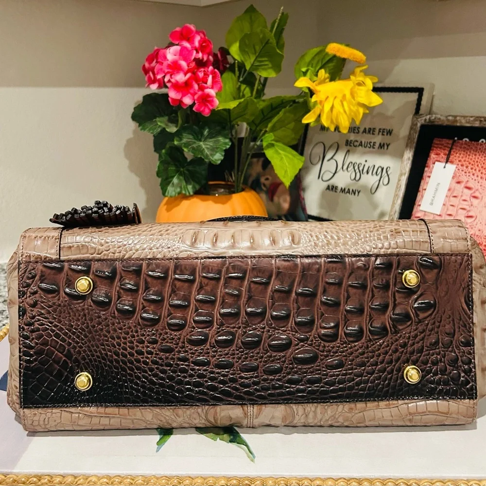 Brahmin Osprey Tri-Texture Anna Satchel